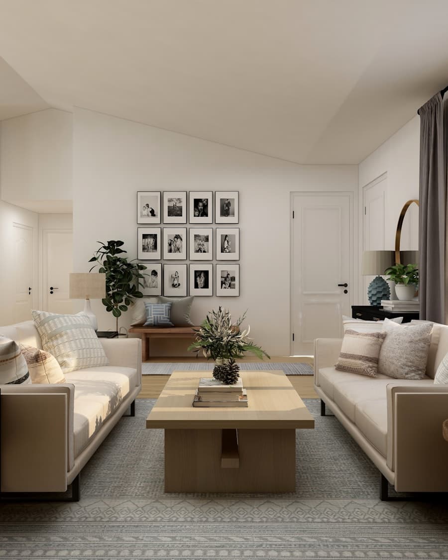 Renovated premium apartment living room in Kadriorg